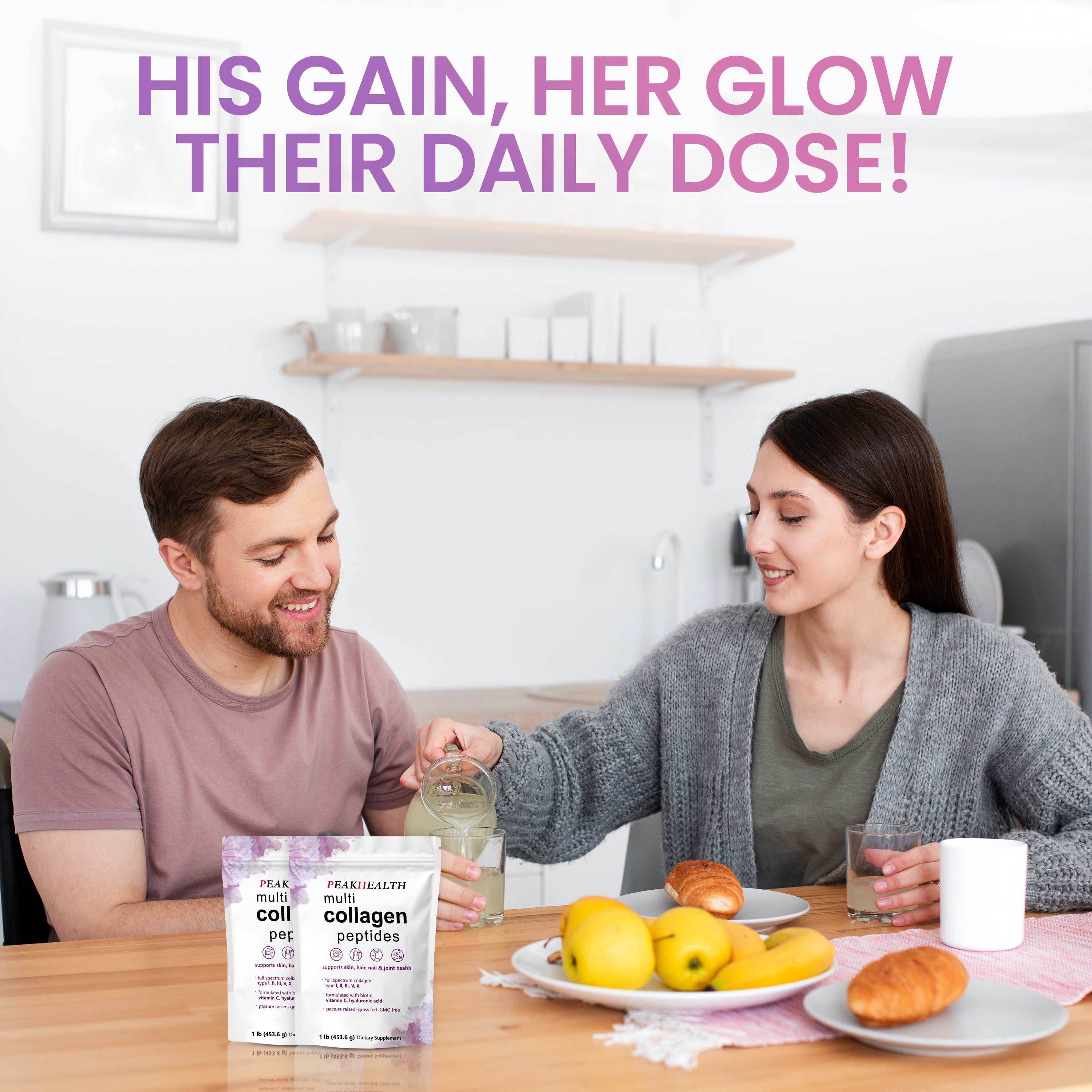 PeakHealth Multi Collagen Peptides – Beauty & Wellness Support